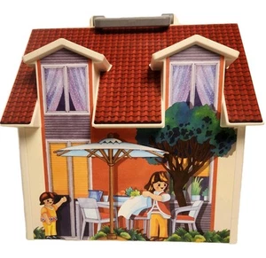 Vintage Playmobil Modernes Familienhaus klappbar Mitnehmen Carry Play Puppenhaus 2005 - Bild 1 von 12