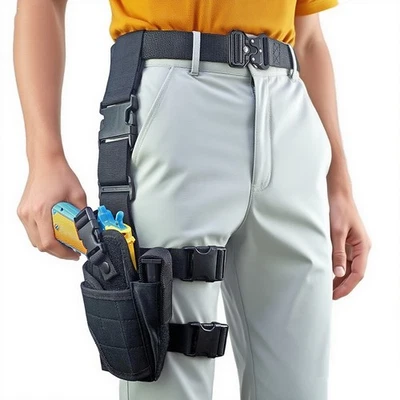 Universal Tactical Drop Leg Thigh Gun Holster Fits Pistol with Optic Laser Light - Image 1 of 4