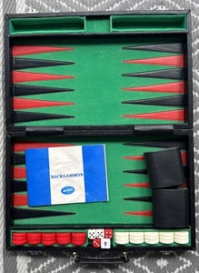 Stunning Rare Vintage Gino Ferrari Vintage Backgammon Travel Set. Complete - Picture 1 of 10