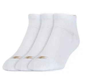 Gold Toe PowerSox Coolmax gepolsterte tief geschnittene Herrensocken 3 Paar weiß Large 9-12 neu - Bild 1 von 2