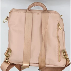Rehkitz Design Wickeltasche Rucksack wandelbar Blush Pink Gold Hardware - Bild 1 von 12