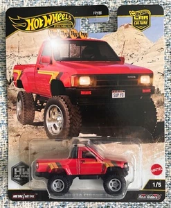 HOT WHEELS PREMIUM CAR CULTURE OFF ROAD 1987 TOYOTA PICKUP TRUCK Red - Picture 1 of 3