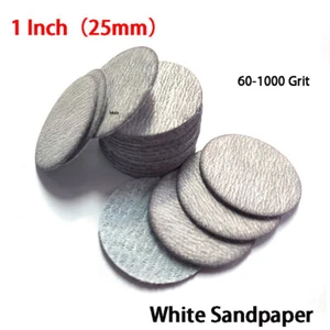 1 Inch Dry Sanding Discs Sheet 25mm Hook&Loop Sandpaper Sander Pads 60-1000 Grit - Picture 1 of 10