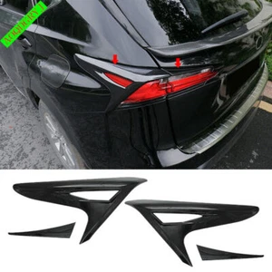 Carbon Fiber Rear Taillight Moulding Trim Cover For LEXUS NX200t 300h 2015-2017 - Picture 1 of 7