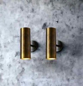 Brass Wall Sconce light, Modern brass light, Mid Century brass wall sconce light - Picture 1 of 8