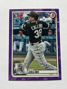 2020 Bowman Purple /250 Zack Collins #48 Rookie RC Chicago White Sox