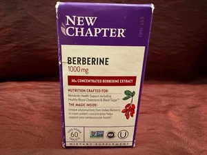 New Chapter 1000Mg Berberine 60 Tablets Exp. 01/27 - Picture 1 of 2