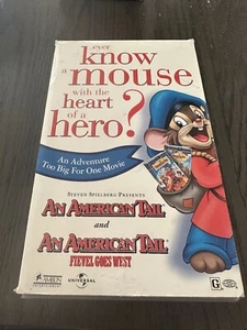 An American Tale and Fievel Goes West VHS Movie Tape 2 Pack Box Set Edition  - Picture 1 of 4