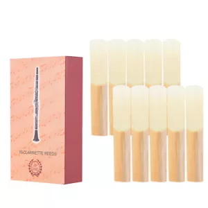 Clarinet Traditional Reeds Strength 2.5 Box of 10Pcs Woodwind Accessories M6E4 - Picture 1 of 6