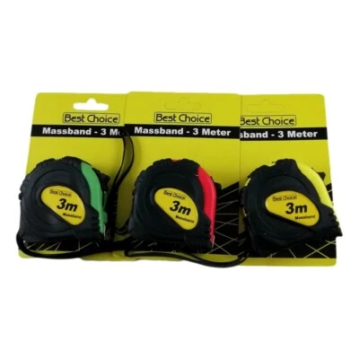 Rouleau à Mesurer Mètre Ruban Professionnel Longueur 3M Mètres Mesure Bricolage - Imagen 1 de 4