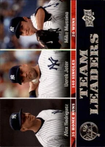 2009 Upper Deck #434 Derek Jeter/Alex Rodriguez/Mike Mussina NM-MT Yankees TL - Picture 1 of 2