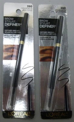 L’Oréal Brow Stylist Definer Ultra-Fine Tip Shaping Pen 390 Dark Brunette X 2 - Image 1 of 2
