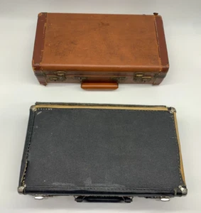 lot of 2 Clarinet Case-  Please see Pictures REPAIR/RESTORATION 14 x 8 x 4in - Picture 1 of 13