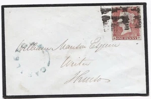 1847 COPERTINA LUTTO A WILLIAM MANSON THURSO BLU UDC CASTLETOWN N. 4 MGN 1d - Foto 1 di 2