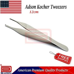 Medizinische Dental Adson Kocher Pinzette gezahnte Pinzette 12 cm chirurgische Instrumente - Bild 1 von 3
