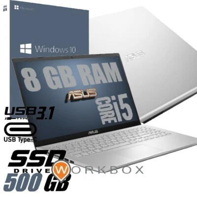 NOTEBOOK 15,6" LED SLIM SILVER I5 ASUS X509FA I5-8265U RAM 8GB SSD 500GB WIFI .. - Immagine 1 di 4