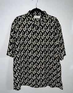 Saint Laurent grafisches kurzärmliges Herrenhemd 42 EU 16,5 US EINZELHANDEL $ 1290 - Bild 1 von 6