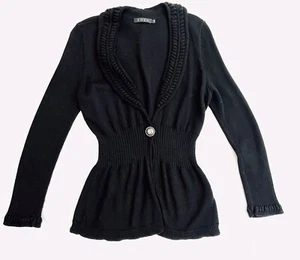 Zozo Black Cardigan Sweater M Medium - Picture 1 of 10
