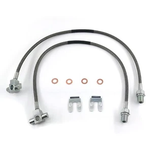Front Stainless Brake Lines For 71-87 Chevy GMC C/K 10 15 20 K5 Blazer 4-6" Lift - Picture 1 of 6