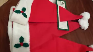 NEW Santa Claus Hat Felt Christmas Xmas Hat hats holly x-mas - Picture 1 of 20