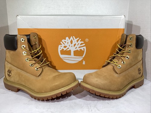 Stivali impermeabili Timberland da donna taglia 6 5 EU 37 5 grano premium 6" pollici AJ 423