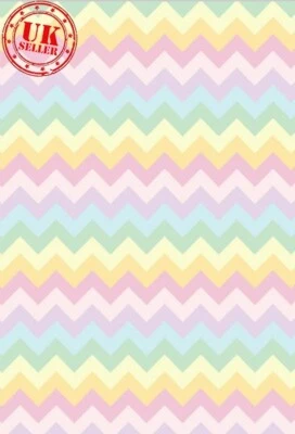 Fondo fotográfico arco iris chevron 5x7 ft Foto 1 de 2