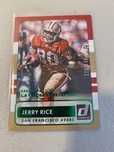2015 Panini Donruss Stat Line Career /148 Jerry Rice #164 HOF