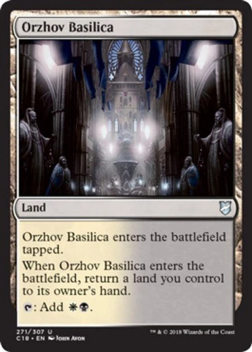 Orzhov Basilica ~ Near Mint Commander 2018 MTG Magic UltimateMTG Land Card - Image 1 of 1