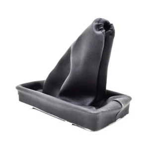 Cuffia Nero Pelle Del Freno a Mano Cambio + Plastica Cornice Opel Corsa C P06 - Foto 1 di 4