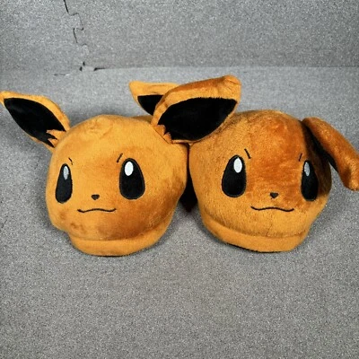 Zapatillas de Peluche Bioworld Pokemon Eevee Unisex Adolescente Adulto Talla Pequeña Mujeres 4-7 Foto 1 de 2