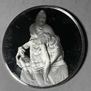 Medalla de Plata Esterlina Piedad de Florencia, El Genio de Miguel Ángel 1,26 oz - Imagen 1 de 2
