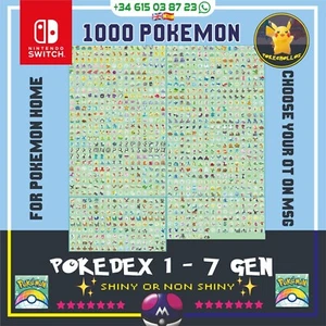 ✨LIVE DEX SHINY OR NOT POKEDEX FROM 1 TO 7 GEN / CHOOSE YOUR OT✨ Pokemon home 🏠 - Picture 1 of 3