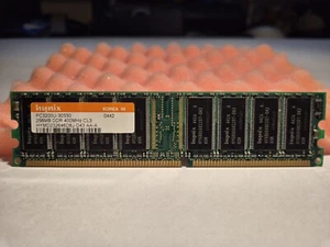 HYNIX RAM 400MHz 256MB DDR CL3 HYMD232646D8J-D43 AA-A - Bild 1 von 2
