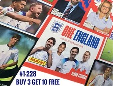 ONE ENGLAND Sticker Collection By Panini - #1-228, Buy 3 Get 10 Free