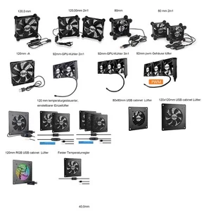 USB leise PC Ventilator 80mm 92mm 120mm usb lüfter pc lüfter PC Gehäuse lüfter - Bild 1 von 84