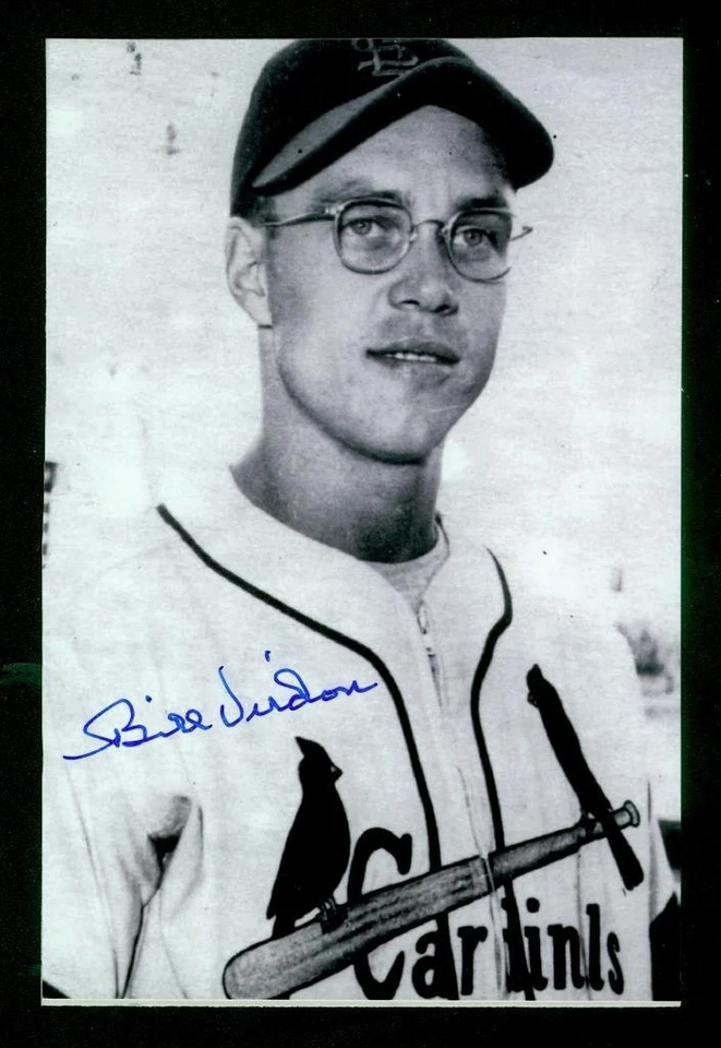 #1345, 4 «x 6» фото карта, подписанный автограф, Билл Вирдон, кардиналы - Изображение 1 из 2