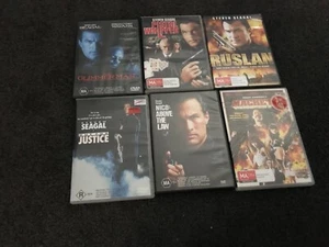 Bulk DVDs 6 x STEVEN SEAGAL VGC Ruslan, Out for Justice, Pistol Whipped and more - Picture 1 of 1