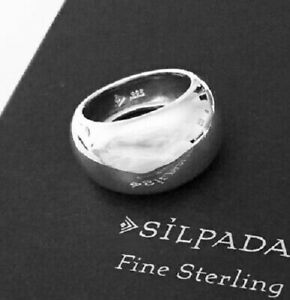 Silpada 925 Sterling Silver 925 Dome Ring SIZE 8 R1102