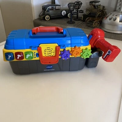 VTech Drill and Learn Toolbox Fix Play Kids Toy Developmental No Screws za1 - Image 1 of 4