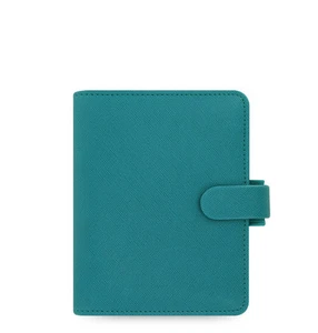 The Filofax Pocket Size Saffiano Organizer Aquamarine - 022526 - Picture 1 of 2