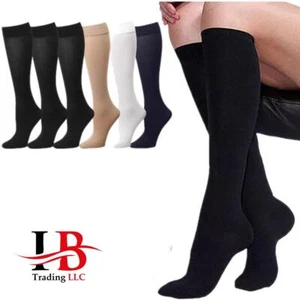 6-12 Pairs Women Trouser Socks Knee High Socks Thin Material Soft Stretchy - Picture 1 of 10