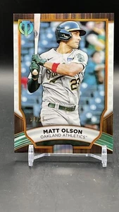 2022 Topps Tribute Matt Olson Orange 14/25 SSP Oakland Athletics - Picture 1 of 2