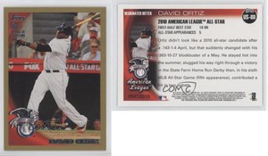 2010 Topps Update All-Star Gold /2010 David Ortiz #US-80 HOF
