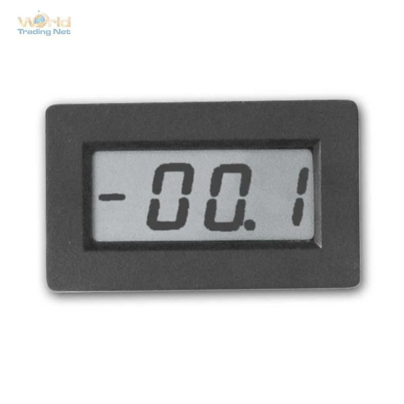 WORLD-TRADING-NET Misuratore da Pannello Digitale "PM 438" Voltmetro Misuratore di Tensione 9-12V LCD