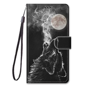 Wolf Howl Wallet Phone Case For Google Pixel Honor Magic Huawei Sony Nokia 1S - Picture 1 of 12