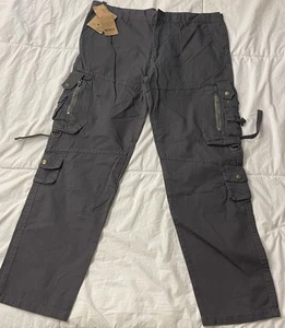 Cargo Pants Men’s NWT Dark Grey 38/38 Made In China  - Picture 1 of 10