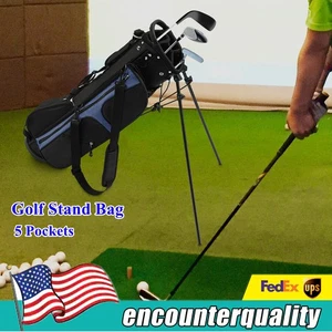 Golf Standbag mit 3 Trennwänden 5 Taschen leichte Golfschlägertaschen - Bild 1 von 17