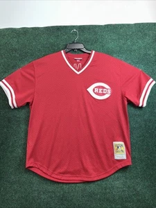Cincinnati Reds Men Jersey Size XL Mitchell And Ness 1983 Johnny Bench MLB NWOT - Picture 1 of 9