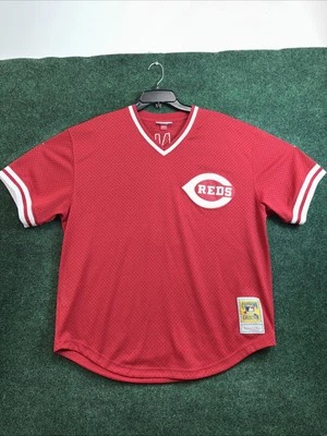 Cincinnati Reds Men Jersey Size XL Mitchell And Ness 1983 Johnny Bench MLB NWOT - Image 1 of 4