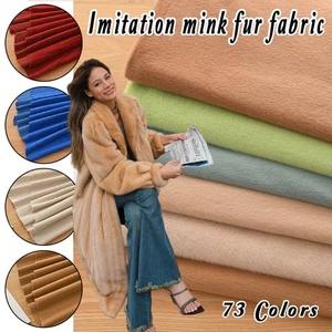 50*40cm Imitation Mink Fur Fabric Plush Counter Background Handmade Doll DIY NEW - Picture 1 of 87